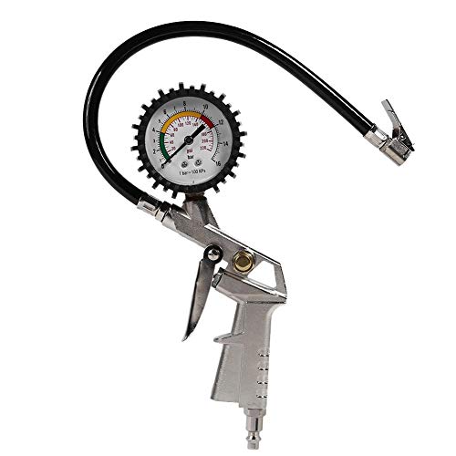 Indicateur de pression des pneus 0-220 psi manomètre haute précision voiture moto