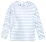 Gocco Camiseta Lycra SEERSUKER Vichy Azul, S Unisex Adulto