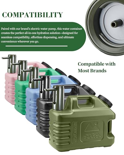 UPWOIGH Cantimplora de Camping 3.5 Galones con Grifo, Verde Militar, 1 Unidad miniatura 5