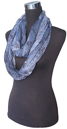 Lina & Lily Snake Print Women's Infinity Loop Scarf3