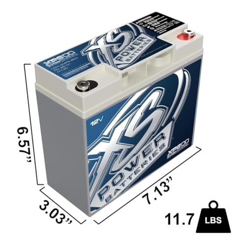 XS Power XP600 600 Amp AGM Secondary Battery with M5 Terminal Hardware - 12 Volt 20Ah Deep Cycle AGM Powercell for Car Audio Stereo Systems