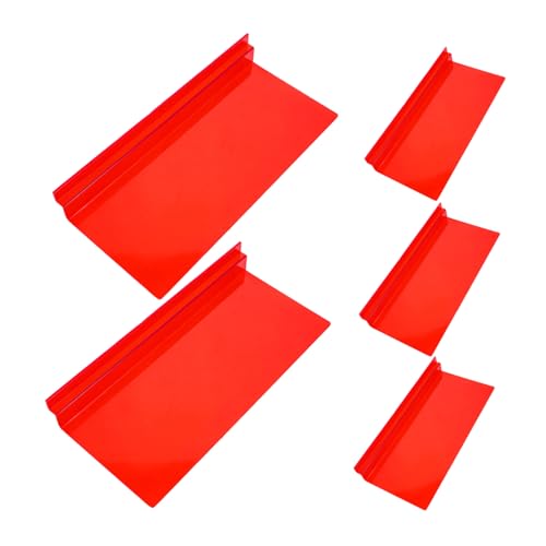 TEHAUX 5pcs Slatwall Shoe Display Wall Mount Shelves Plastic Retail Storage Keep Your Shoes Tidy