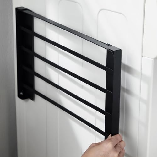 Porte-serviettes de salle de bain pliable gain de place à fixation rapide - 7