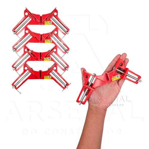 ELITE SUPERFLEX - Kit 4 unid Grampo Sargento Angular 90 Graus Cantoneira Elite