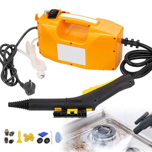 ZHDANB 2600W Limpiador a Vapor para hogar, Limpiador a Vapor Manual, Vapor Ajustable,20s calent, Ácido-alcalirresistente, Steam Cleaner for Car, para Cocina,Coche OptionB-110V