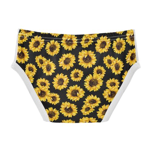 Boys' Exclusive Briefs Toddler Underwear 95% Combed Cotton Boxerbriefs 2T Sunflower Pattern 602