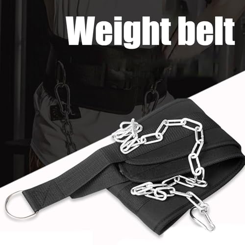 Weight Training Belt, Portable Squat Belt, 30.71x7.09in Steel Chain Support, Versatile Waist Protection, Black, Fitness Gear for Women, Calisthenics, Home Gym, Deadlift Exercises – Image 4