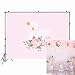 6.5x5ft Photography Backdrops White Swan Pink Flowers Background Golden Crown Baby Shower Birthday Party Banner Decoration Photo Backdrop Cake Dessert Photo Studio Props W-1893