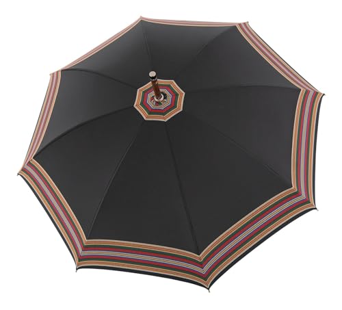 Parapluie Kastanie Trachtenstreif Black noir l'authenticité d'un classique
