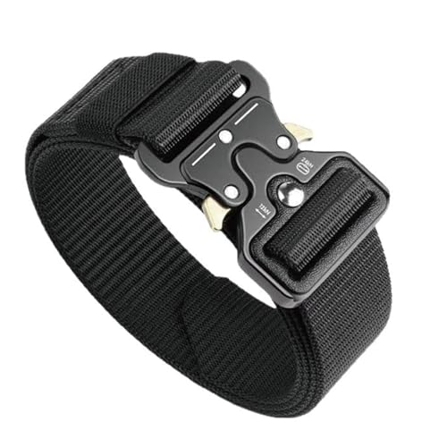 DmDoyy Cintura Tattica Uomo, Uomo Elastica Regolabile Con Fibbia in Lega Di Zinco, Fibbia Multifunzione Per Caccia Camping Outdoor Trekking Sportive, 1Pcs