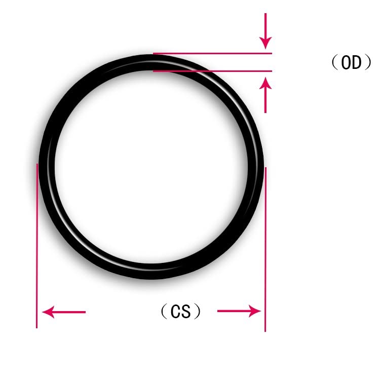 Microscope 2PCS 20 22 23 24 25 21mm x 1.5mm O-Ring Seals Black O-Ring for LED Flashlight(28x1.5mm Transparent)