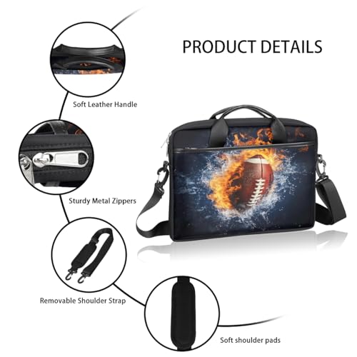 Bolsa para laptop 15 pulgadas Fire Water estilo americano miniatura 4