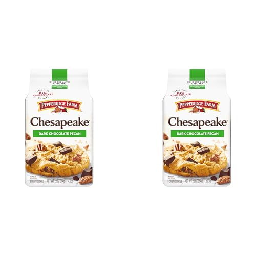 Pepperidge Farm Chesapeake Dark Chocolate Pecan Cookies, 7.2 Oz (2 Pack)