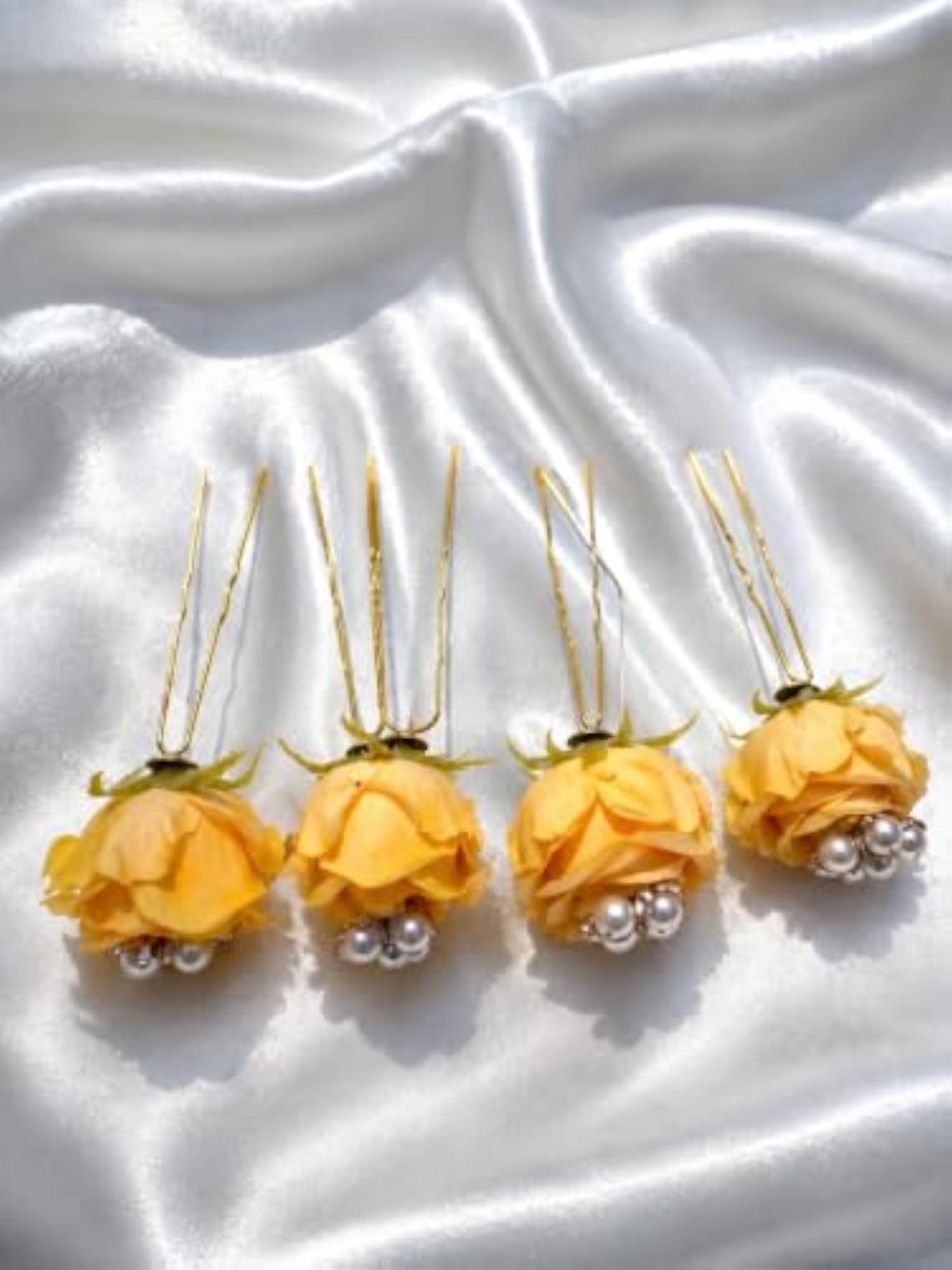 Wedding Hair Pins Combo with Pearls and Rhinestones