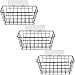 SIMIN 3 PCS Mensola Doccia Adesivo,Metallo Cestino Appeso, Stoccaggio Portaoggetti da Bagno Senza Foratura, Cesti portaoggetti in filo metallico, Holder Organizer portaoggetti da Parete