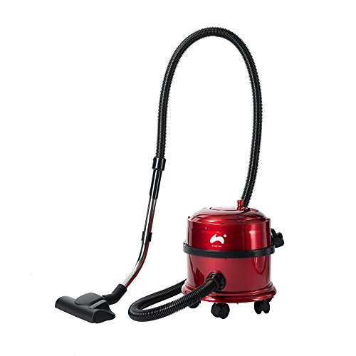 Ovation 800W Red Tub Vacuum Cleaner with H13 HEPA Filtration & 9L Dust Bag Capacity