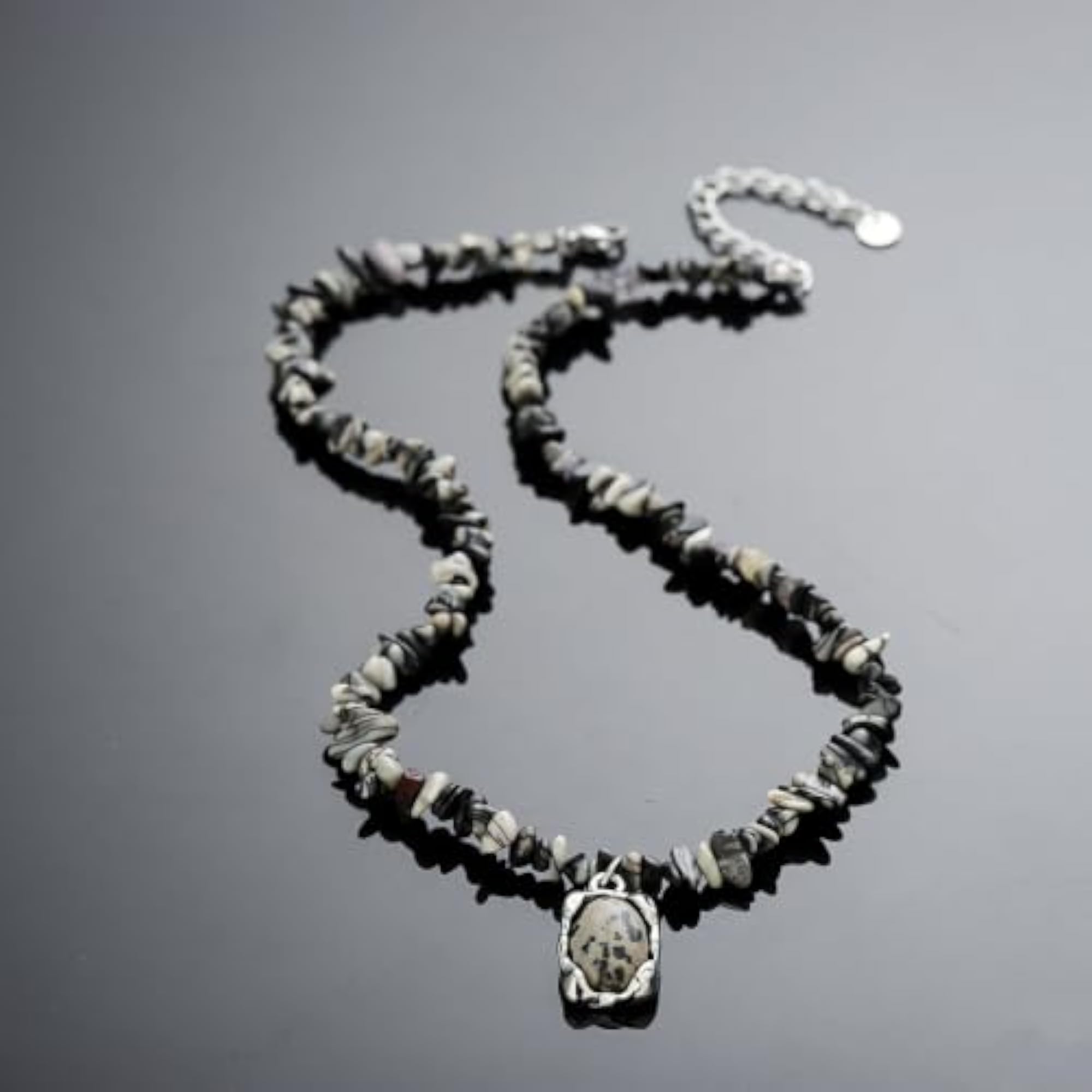 Men's Terra Mosaic Pendant Necklace, Stylish Everyday Accessory