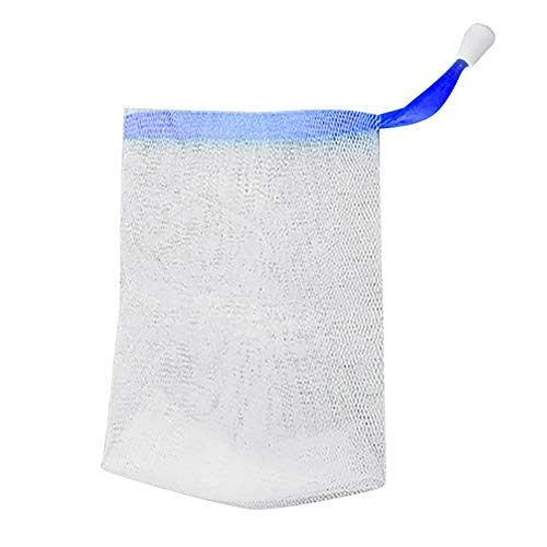 heDIANz 5Pcs Soap Net Mesh Storage Bag Bubble Foam Handmade Pouch Bath Shower Tools 5pcs Random Color