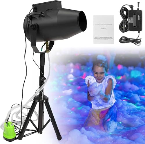 Schaumstoffmaschine - 1000 W Schaumstoff-Blaster mit verstellbaren Düsen für Wasserspiele im Innen- und Außenbereich, perfekt für Geburtstagsfeiern und Hinterhof-Events