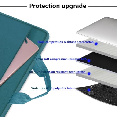 Image of Hseok Laptop Sleeve 13-14 Inch Case Briefcase Compatible with MacBook Neo Pro 14 M5 /M4 /M3 /M2 /M1, All Models 13.3 Mac Air /Pro, XPS 13 14, Most Popular 13 inch-14 inch Notebooks,D01E01