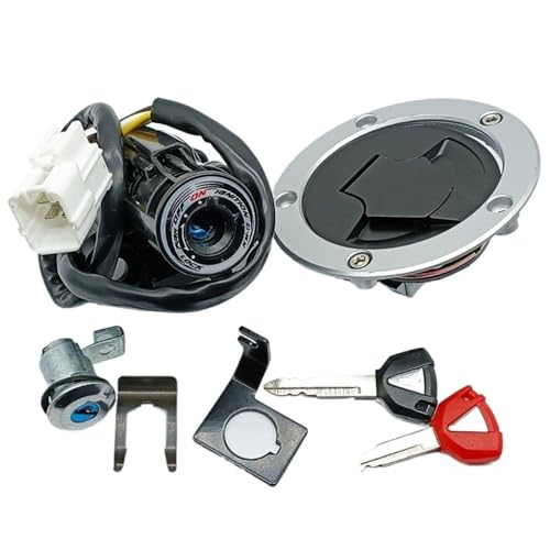 Juego de cerraduras para Ninja ZX6R de 2013 a 2018 con interruptor y tapa de tanque