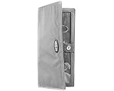 Big Skinny Women's Executive Bi-Fold Checkbook Slim Wallet, Holds Up to 40 Cards, Graphite