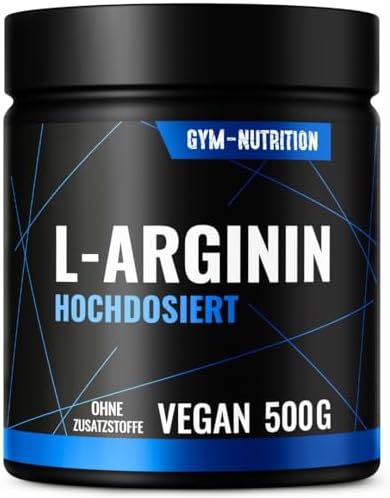 L-Arginin HCL Pulver hochdosiert – 100% Arginin Aminosäure | Gut löslich – vegan, produziert in Deutschland, laborgeprüft