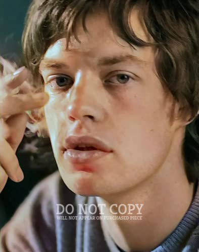 Pintura de Mick Jagger 11 X 14 - Póster retrato pintado de The Rolling Stones 1965