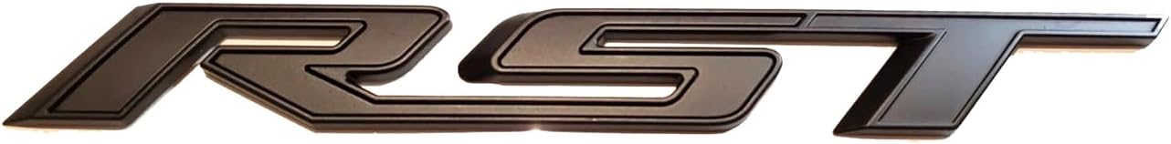 Door Liftgate Exterior Emblem Badge Nameplate 85593460 Replacement for 2021+ Suburban LT RST 5pcs (Matte Black)