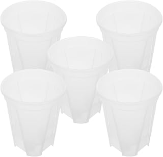5pcs Self Watering Orchid Planter Pots, PP Automatic Moisture Reservoir