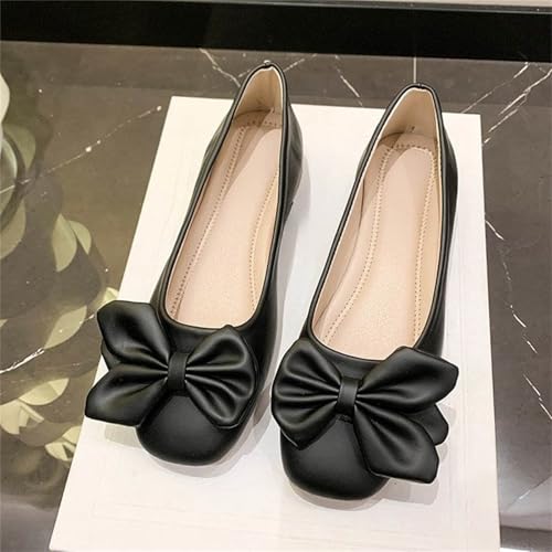 Chaussures décontractées à la mode ballerines plates confort bout rond