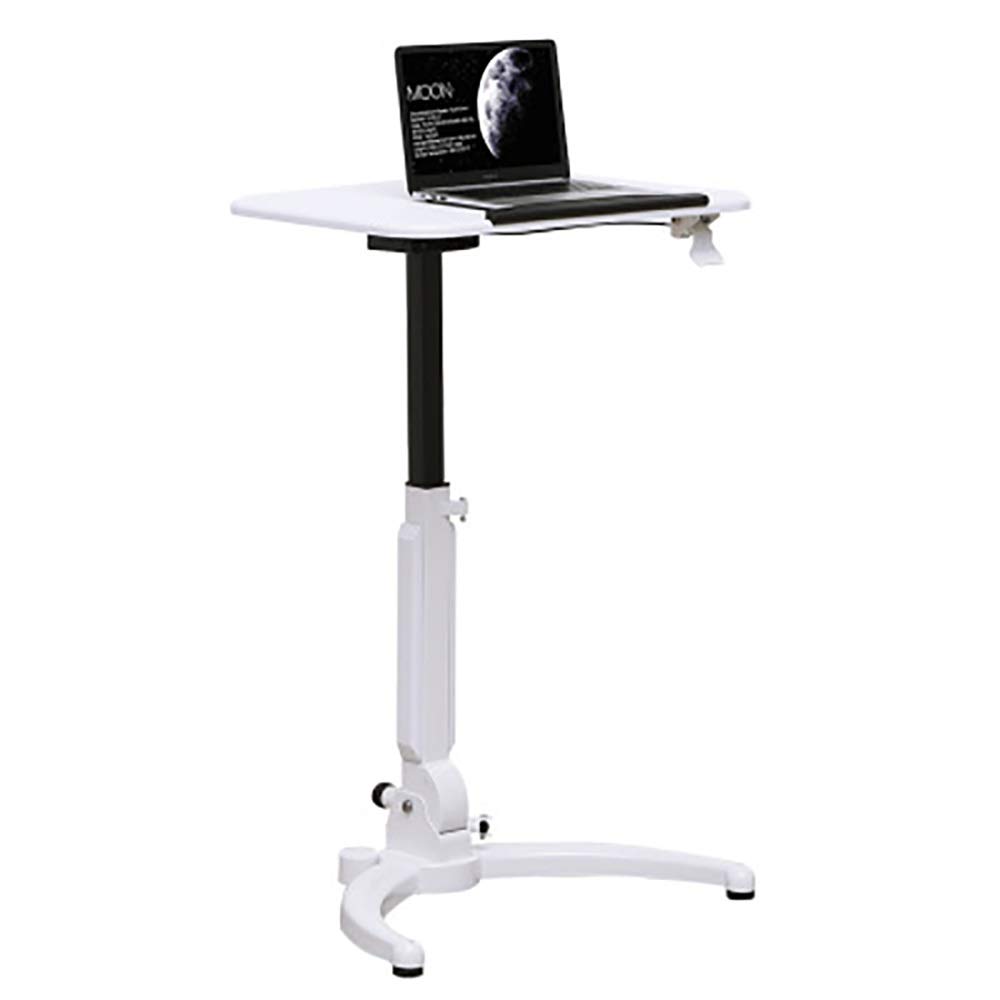 Podium Mobile Pliable à Hauteur réglable avec Cadre en Acier pour Discours Scolaire, Entreprise, Restaurant, Mariage (Couleur : Blanc, Taille : 110 x 40 x 70 cm)