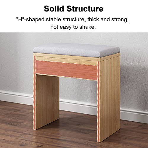 Taburete cuadrado de comedor moderno y silla acolchada para tocador de mujer 7
