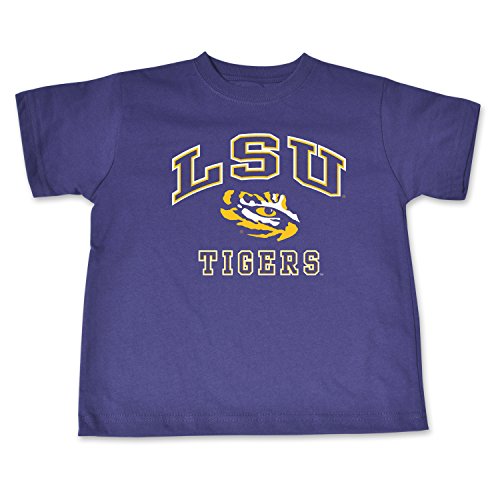 NCAA LSU Tigers Toddler Short Sleeve Tee, 3 Toddler, Purple