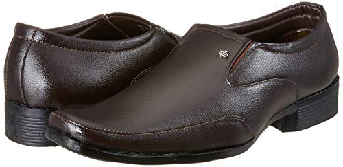 Image of Centrino Men's Formal Shoes | Slip-on Derby Shoe Business Casual | Provide Comfort & Stylish (2105)