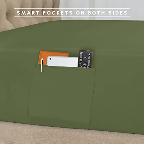 Parure de lit douce comme soie hypoallergénique sauge - 6