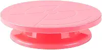 Base Giratória Bailarina Profissional Base Confeiteira PVC 28cm Silver Chef (Rosa)