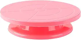 Base Giratória Bailarina Profissional Base Confeiteira PVC 28cm Silver Chef (Rosa)