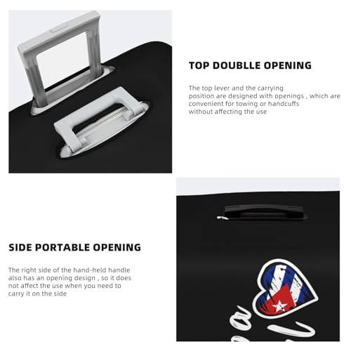 Travel Luggage Cover Cuba Girl Heart Fashion Washable Baggage Suitcase Protector Fit For Luggage X-Large4