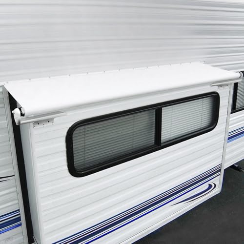 Carefree of Colorado RV Slideout Room Awning - Slide Topper Protection & Sunblock Cover for Trailers, Motorhomes & Campers - Hardware Not Included - 5'1" (4'5" Fabric, Black)