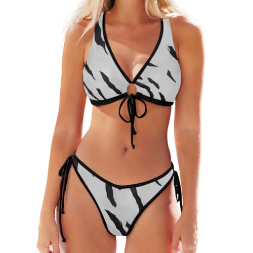 Bikini incurvé 3D GuoChe anti-irritation et tenue de plage douce et lisse contre le tissu rêche