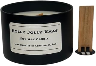 8 oz Soy Wax Candles, Hand Poured, All Natural, Assorted Scents, Made in The USA (Tis The Season)
