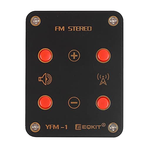 FM Stereo Radio DIY Kit, YFM-1 Elektronische Stereoradio Löt Bausatz, 76-108 MHz Elektronisches Lötübungskit zum Löten Lernen