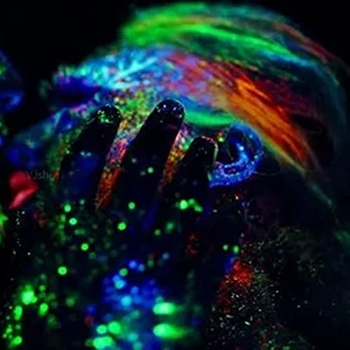 Go Ho Hair And Body Glitter Spray, Festival Glitter Uv Glow Effect Glitter Powder Makeup For Hair/Body/Clothes,Glitter Powder Spray For Christmas Decorations,Orange,10G #TOP2