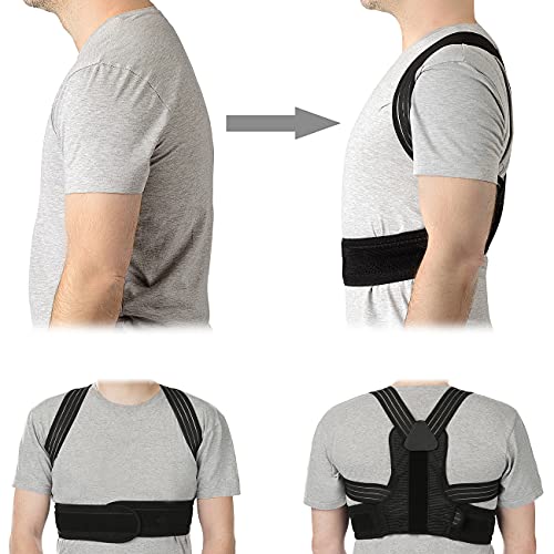 Newgen Medicals R&uuml;ckengurt: Geradehalter zur Haltungs-Korrektur f&uuml;r Schultern und R&uuml;cken, Gr&ouml;&szlig;e S (R&uuml;ckengurt Haltung, gerader R&uuml;cken Gurt, Schultergurt Haltungskorrektur)