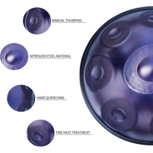 Handpan Drum, Tambor de Mano de Acero 10 Notas 22 Pulgadas miniatura 3