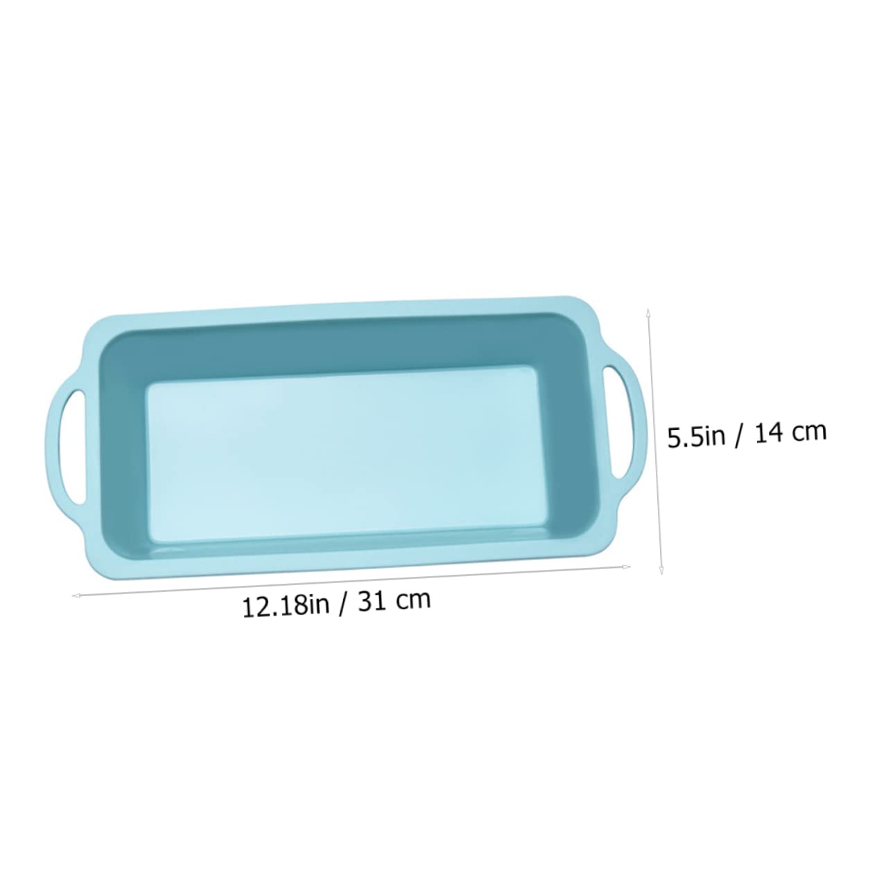 BRIGHTFUFU Silicone Cake Rectangular Burger Pan Easy Demold Clean Oven Baking for Fruit Cake Cheesecake