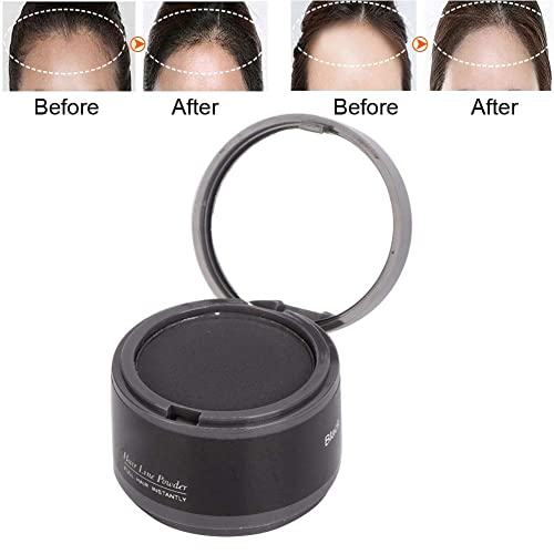 Fluffy Thin Hair Powder, Fine Hair Makeup Line Shadow Concealer Cover Up Instant Coverage Root Hair Fill In Thinning Hair(Black) #TOP4