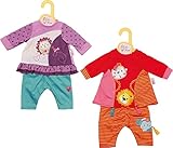 Zapf Creation 870358 Dolly Moda Sommerkleid & Leggings Puppenkleidung 43 cm, 1 Set - Farbe nach Vorrat