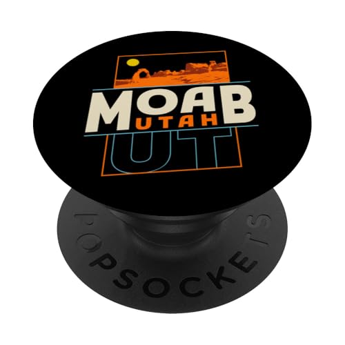 Moab Utah UT Souvenir Aventura al aire libre PopSockets PopGrip Adhesivo